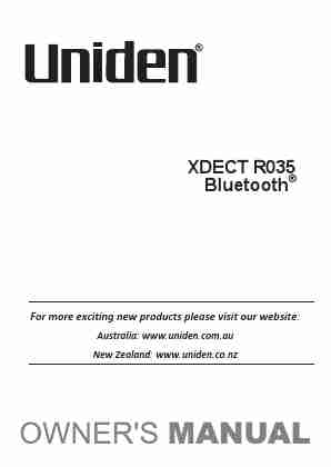 Uniden Telephone XDECT R035BT-page_pdf